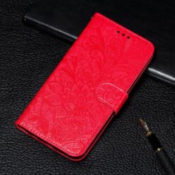 Peňaženkové puzdro Embossing Pattern Kvety červené – T Phone 3 Pro | Kryty na mobil Kryty na mobil | Peňaženkové puzdro Embossing Pattern Kvety červené – T Phone 3 Pro | Kryty na mobil