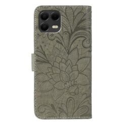 Peňaženkové puzdro Embossing Pattern Kvety sivé – T Phone 3 Pro | Kryty na mobil Kryty na mobil | Peňaženkové puzdro Embossing Pattern Kvety sivé – T Phone 3 Pro | Kryty na mobil