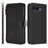 Kryty na mobil | Peňaženkové puzdro Embossing Pattern Motýle bordové – T Phone 3 | Kryty na mobil