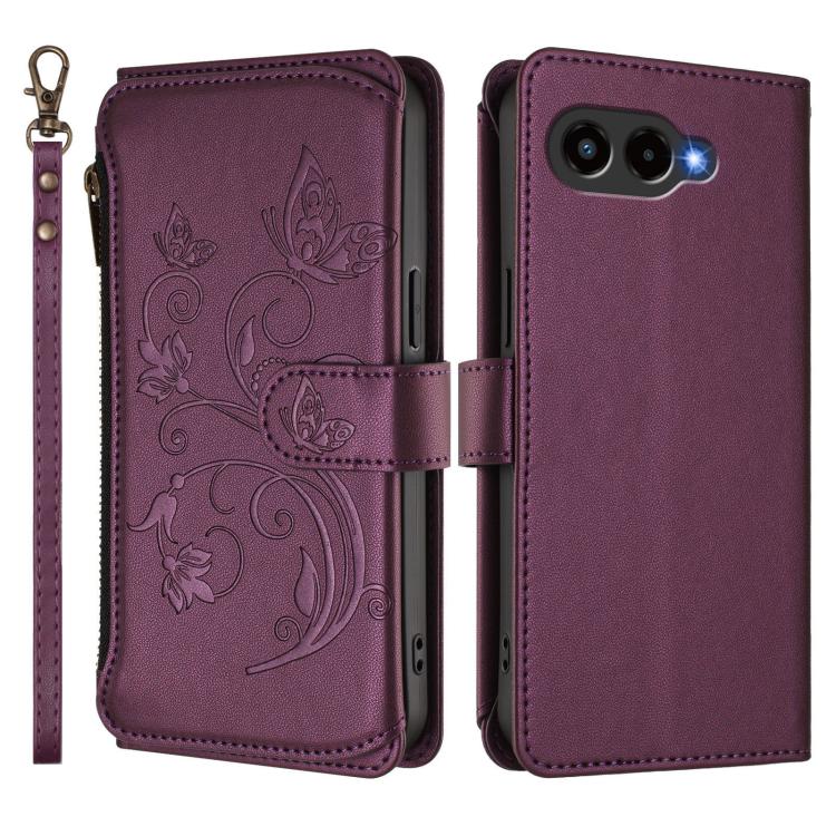 Peňaženkové puzdro Embossing Pattern Motýle fialové – T Phone 3 | Kryty na mobil Kryty na mobil | Peňaženkové puzdro Embossing Pattern Motýle fialové – T Phone 3 | Kryty na mobil
