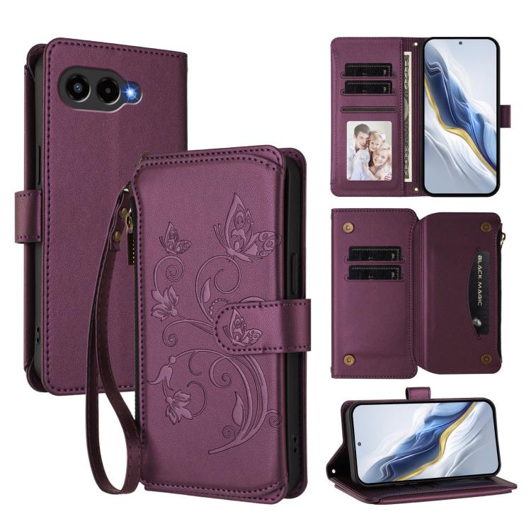 Peňaženkové puzdro Embossing Pattern Motýle fialové – T Phone 3 | Kryty na mobil Kryty na mobil | Peňaženkové puzdro Embossing Pattern Motýle fialové – T Phone 3 | Kryty na mobil
