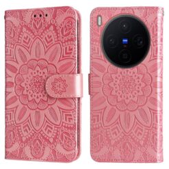 Peňaženkové puzdro Embossing Pattern Slnečnica ružové – Vivo X300
