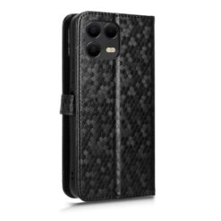 Kryty na mobil | Peňaženkové puzdro Honeycomb Dot Texture Case čierne – T Phone 3 Pro | Kryty na mobil