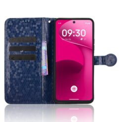 Kryty na mobil | Peňaženkové puzdro Honeycomb Dot Texture Case modré – T Phone 3 Pro | Kryty na mobil