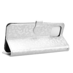Peňaženkové puzdro Honeycomb Dot Texture Case strieborné – T Phone 3 Pro | Kryty na mobil Kryty na mobil | Peňaženkové puzdro Honeycomb Dot Texture Case strieborné – T Phone 3 Pro | Kryty na mobil