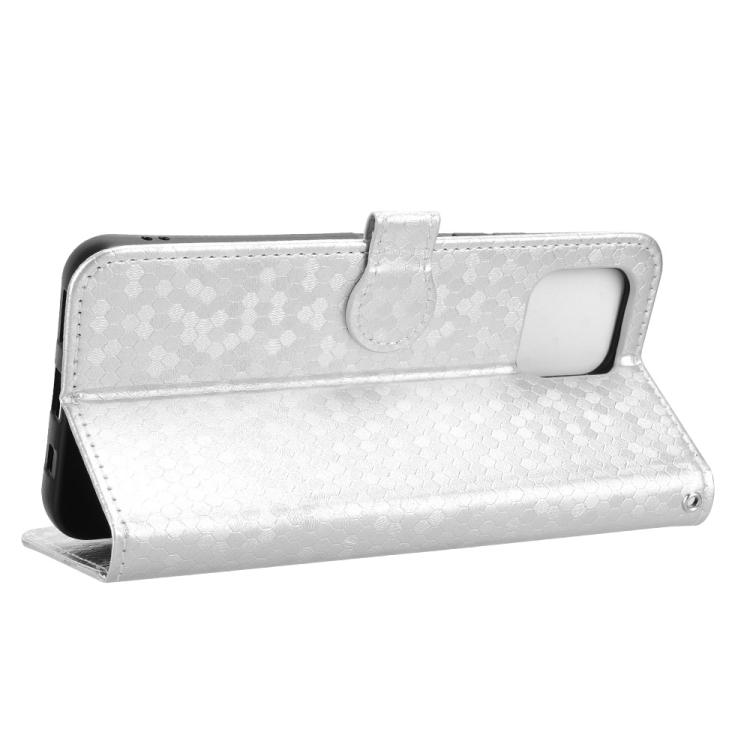 Peňaženkové puzdro Honeycomb Dot Texture Case strieborné – T Phone 3 Pro | Kryty na mobil Kryty na mobil | Peňaženkové puzdro Honeycomb Dot Texture Case strieborné – T Phone 3 Pro | Kryty na mobil
