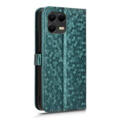 Kryty na mobil | Peňaženkové puzdro Honeycomb Dot Texture Case zelené – T Phone 3 Pro | Kryty na mobil