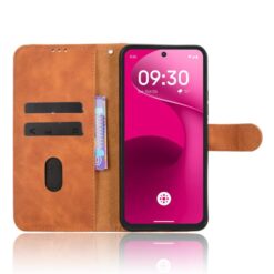 Kryty na mobil | Peňaženkové puzdro Solid hnedé – T Phone 3 Pro | Kryty na mobil