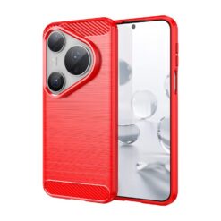 Zadný Kryt Carbon červený – Huawei Pura 80 Ultra