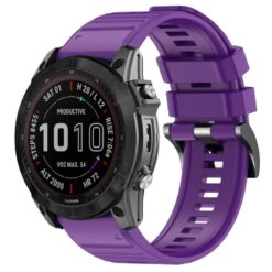 Remienok Solid Wristband fialový pre hodinky Garmin 26mm