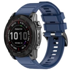 Kryty na mobil | Remienok Solid Wristband modrý pre hodinky Garmin 22mm | Kryty na mobil