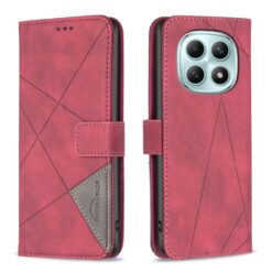 Kryty na mobil | Knižkové puzdro Rhombus červené – Xiaomi Redmi Note 15 Pro 4G | Kryty na mobil