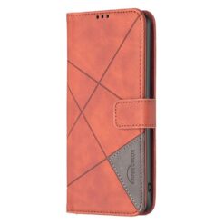 Knižkové puzdro Rhombus hnedé – Xiaomi Redmi Note 15 4G/5G