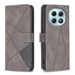 Knižkové puzdro Rhombus sivé – Xiaomi Redmi Note 15 Pro 4G | Kryty na mobil Kryty na mobil | Knižkové puzdro Rhombus sivé – Xiaomi Redmi Note 15 Pro 4G | Kryty na mobil