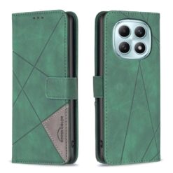 Kryty na mobil | Knižkové puzdro Rhombus zelené – Xiaomi Redmi Note 15 4G/5G | Kryty na mobil