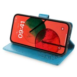 Peňaženkové puzdro Embossing Pattern Strom modré – Realme GT 8 Pro | Kryty na mobil Kryty na mobil | Peňaženkové puzdro Embossing Pattern Strom modré – Realme GT 8 Pro | Kryty na mobil