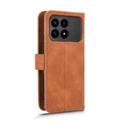 Kryty na mobil | Peňaženkové puzdro Solid hnedé – Xiaomi Poco F8 Pro | Kryty na mobil