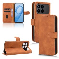 Kryty na mobil | Peňaženkové puzdro Solid hnedé – Xiaomi Poco F8 Pro | Kryty na mobil