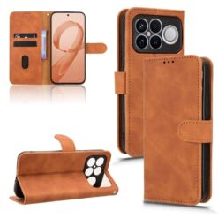 Kryty na mobil | Peňaženkové puzdro Solid hnedé – Xiaomi Poco F8 Ultra | Kryty na mobil