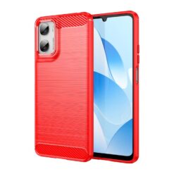 Zadný kryt Carbon červený – Motorola Moto G06