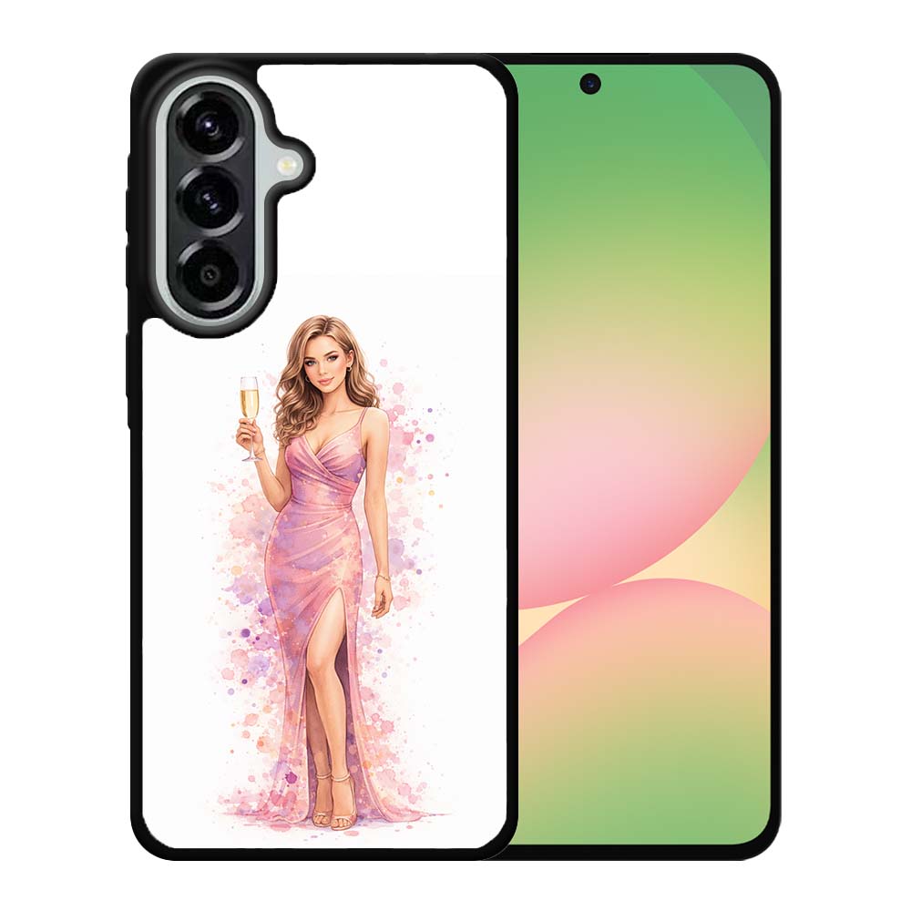Ochranný Kryt Creative Case 25 Žena so Šampanským pre Samsung Galaxy A56 | Kryty na mobil Kryty na mobil | Ochranný Kryt Creative Case 25 Žena so Šampanským pre Samsung Galaxy A56 | Kryty na mobil