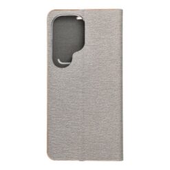Knižkové puzdro Luna Book strieborné – Samsung Galaxy S26 Ultra | Kryty na mobil Kryty na mobil | Knižkové puzdro Luna Book strieborné – Samsung Galaxy S26 Ultra | Kryty na mobil