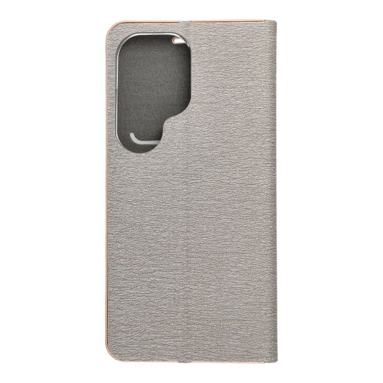 Knižkové puzdro Luna Book strieborné – Samsung Galaxy S26 Ultra | Kryty na mobil Kryty na mobil | Knižkové puzdro Luna Book strieborné – Samsung Galaxy S26 Ultra | Kryty na mobil