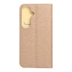 Kryty na mobil | Knižkové puzdro Luna Book zlaté – Samsung Galaxy S26 | Kryty na mobil
