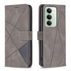 Kryty na mobil | Knižkové puzdro Rhombus sivé – Xiaomi Redmi 15 | Kryty na mobil