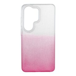 Kryty na mobil | Ligotavý Kryt Forcell Shining transparentno-ružový – Samsung Galaxy S26 Ultra | Kryty na mobil