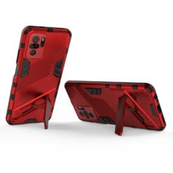 Kryty na mobil | Odolný Kryt Punk armor case červený – Xiaomi Redmi Note 10 / Note 10S | Kryty na mobil