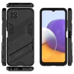 Kryty na mobil | Odolný Kryt Punk armor case čierny – Samsung Galaxy A22 5G | Kryty na mobil