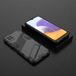 Kryty na mobil | Odolný Kryt Punk armor case čierny – Samsung Galaxy A22 5G | Kryty na mobil