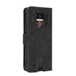 Kryty na mobil | Peňaženkové puzdro Solid čierne – Oukitel WP5 | Kryty na mobil