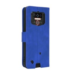Kryty na mobil | Peňaženkové puzdro Solid modré – Oukitel WP5 | Kryty na mobil