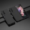 Kryty na mobil | Peňaženkové puzdro Embossing Pattern Pes a Mačka zelené – Samsung Galaxy Z Fold 3 | Kryty na mobil