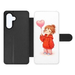 Knižkové puzdro Creative Case 09 Dievča s balónom – Samsung Galaxy A54 5G