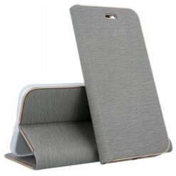 Kryty na mobil | Knižkové puzdro Luna Book strieborné – Samsung Galaxy A57 | Kryty na mobil