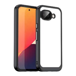 Ochranný kryt Colorful Acrylic case čierny – Google Pixel 10a
