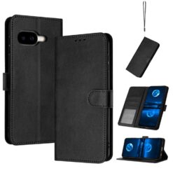 Kryty na mobil | Peňaženkové puzdro Classic Leather case čierne – Google Pixel 10a | Kryty na mobil