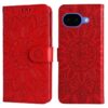 Kryty na mobil | Peňaženkové puzdro Embossing Pattern Slnečnica modré – Google Pixel 10a | Kryty na mobil