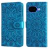 Kryty na mobil | Peňaženkové puzdro Embossing Pattern Slnečnica červené – Google Pixel 10a | Kryty na mobil