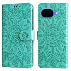 Peňaženkové puzdro Embossing Pattern Slnečnica zelené – Google Pixel 10a