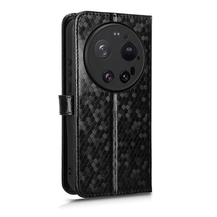 Peňaženkové puzdro Honeycomb Dot Texture Case čierne – Xiaomi 17 Ultra | Kryty na mobil Kryty na mobil | Peňaženkové puzdro Honeycomb Dot Texture Case čierne – Xiaomi 17 Ultra | Kryty na mobil