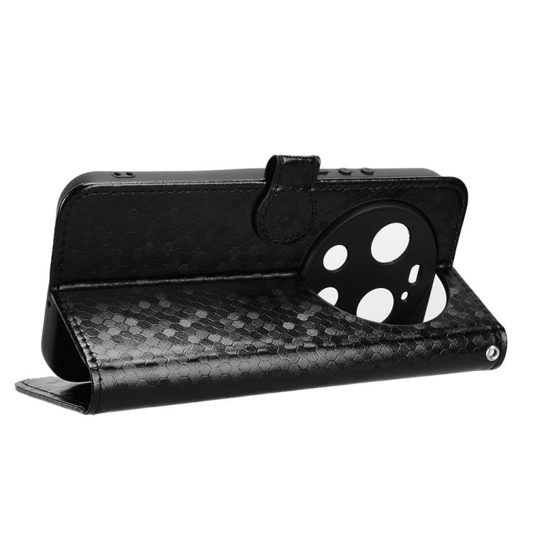 Peňaženkové puzdro Honeycomb Dot Texture Case čierne – Xiaomi 17 Ultra | Kryty na mobil Kryty na mobil | Peňaženkové puzdro Honeycomb Dot Texture Case čierne – Xiaomi 17 Ultra | Kryty na mobil