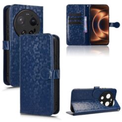 Peňaženkové puzdro Honeycomb Dot Texture Case modré – Xiaomi 17 Ultra | Kryty na mobil Kryty na mobil | Peňaženkové puzdro Honeycomb Dot Texture Case modré – Xiaomi 17 Ultra | Kryty na mobil