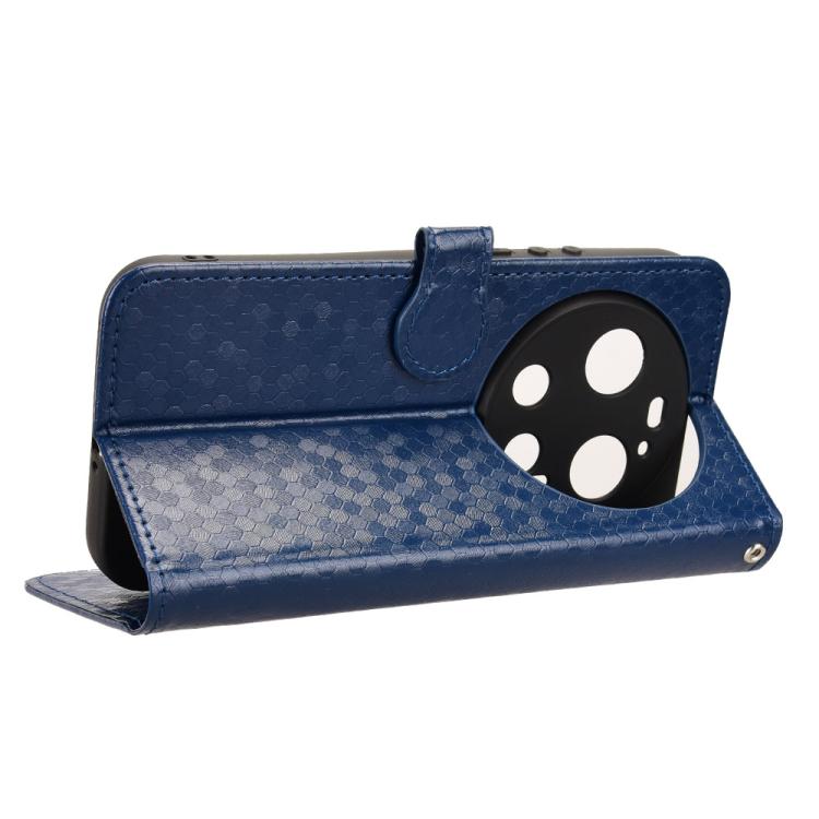 Peňaženkové puzdro Honeycomb Dot Texture Case modré – Xiaomi 17 Ultra | Kryty na mobil Kryty na mobil | Peňaženkové puzdro Honeycomb Dot Texture Case modré – Xiaomi 17 Ultra | Kryty na mobil
