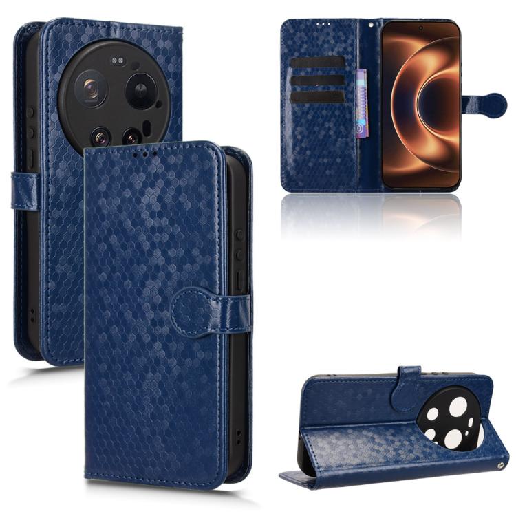 Peňaženkové puzdro Honeycomb Dot Texture Case modré – Xiaomi 17 Ultra | Kryty na mobil Kryty na mobil | Peňaženkové puzdro Honeycomb Dot Texture Case modré – Xiaomi 17 Ultra | Kryty na mobil