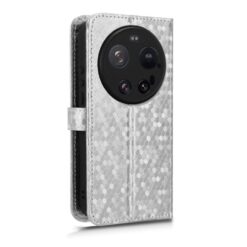 Peňaženkové puzdro Honeycomb Dot Texture Case strieborné – Xiaomi 17 Ultra | Kryty na mobil Kryty na mobil | Peňaženkové puzdro Honeycomb Dot Texture Case strieborné – Xiaomi 17 Ultra | Kryty na mobil