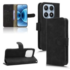 Kryty na mobil | Peňaženkové puzdro Solid čierne – Xiaomi 17 | Kryty na mobil